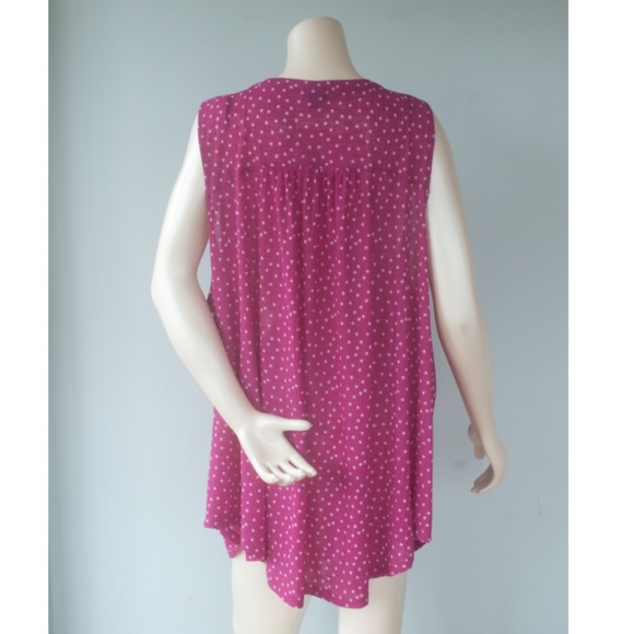 Torrid 5 Magenta Star Print Tank Top - Picture 11 of 13